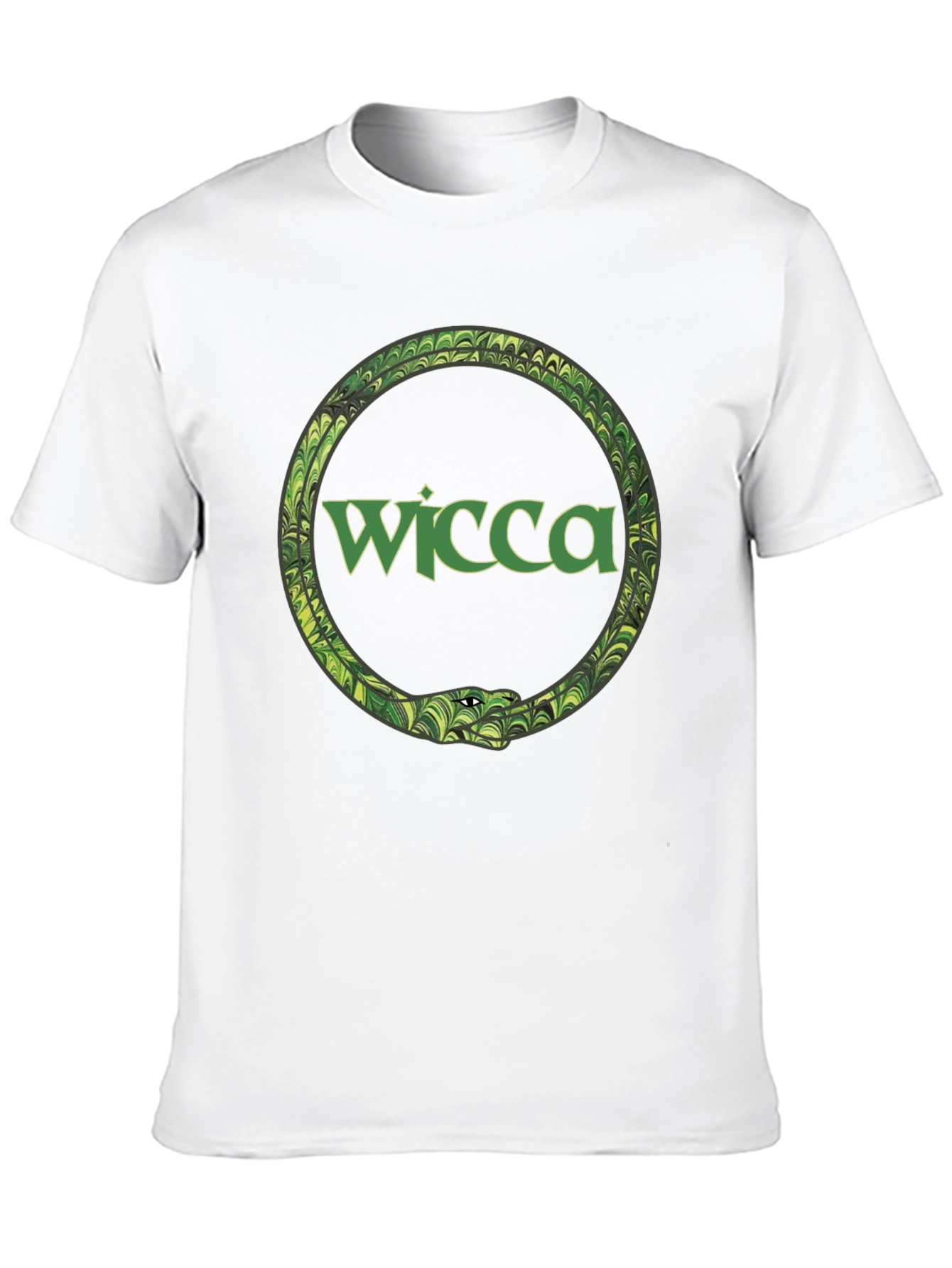 Wicca Serpent Ouroboros Black T-Shirt