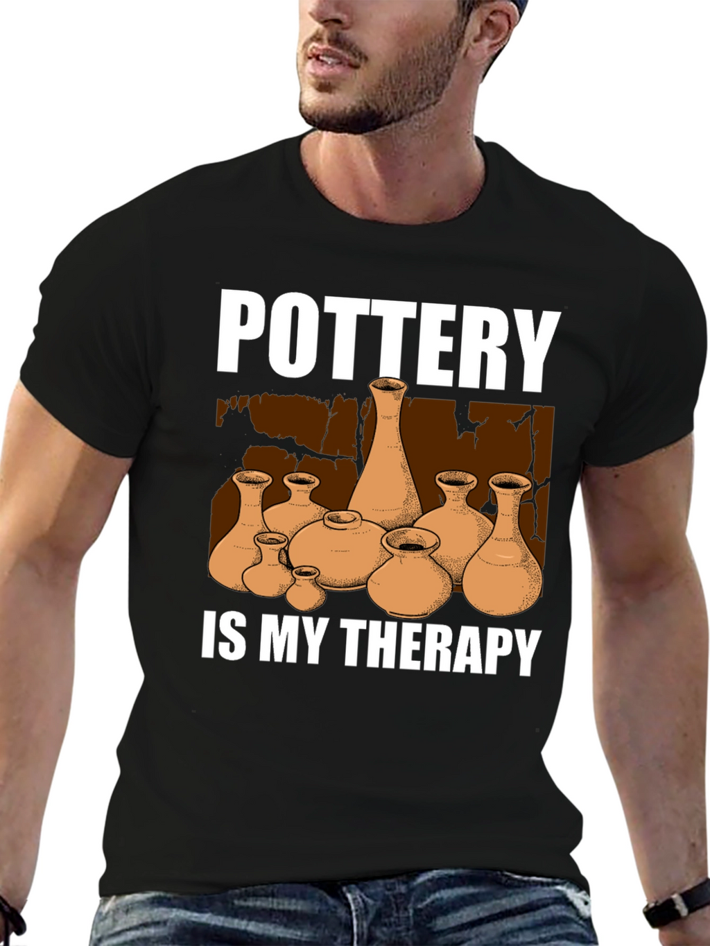 Pottery is My Therapy T-Shirt Unique Design