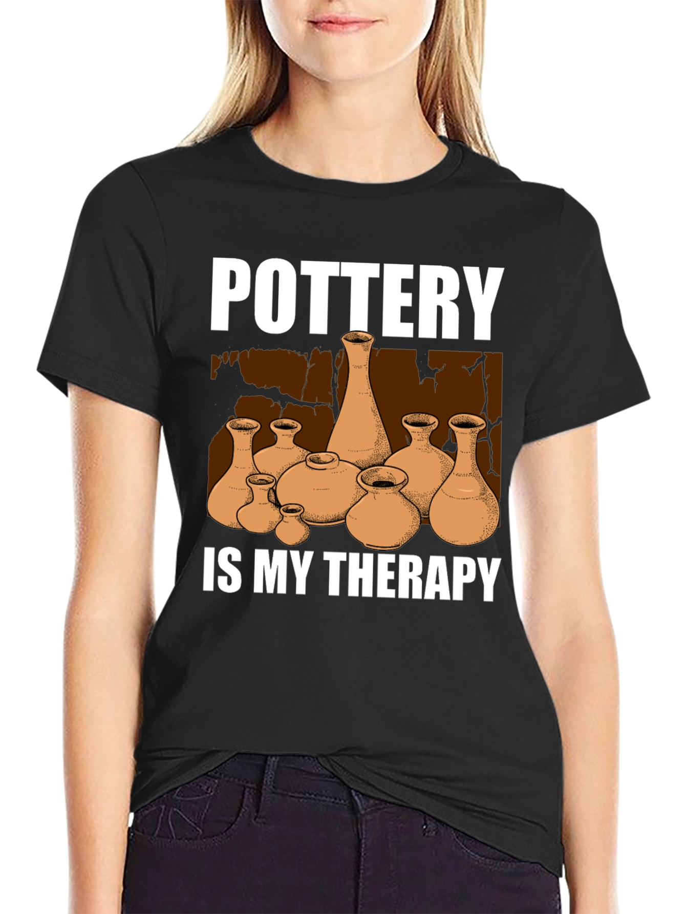 Pottery is My Therapy T-Shirt Unique Design