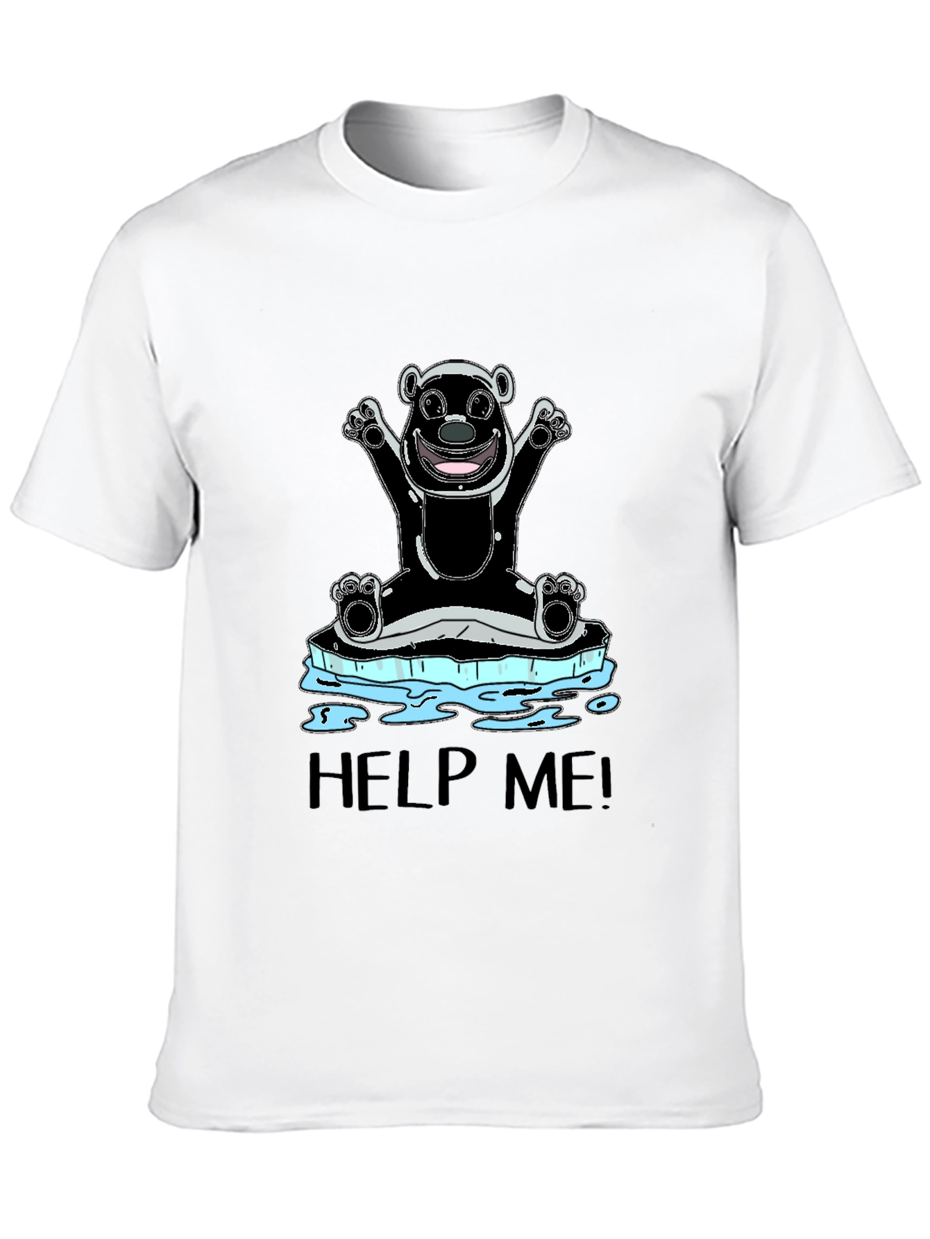 Help Me Polar Bear Graphic Tee