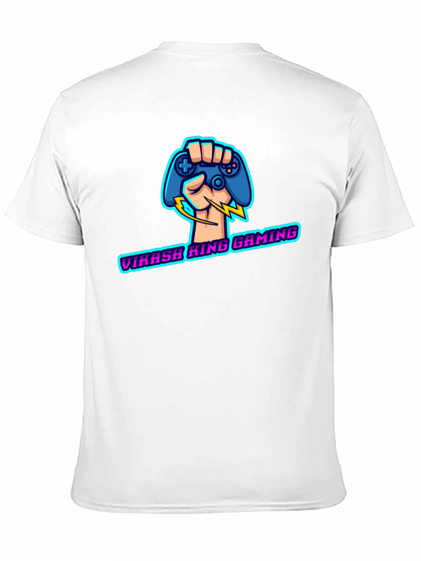 Gaming Controller Fist Graphic Black T-Shirt