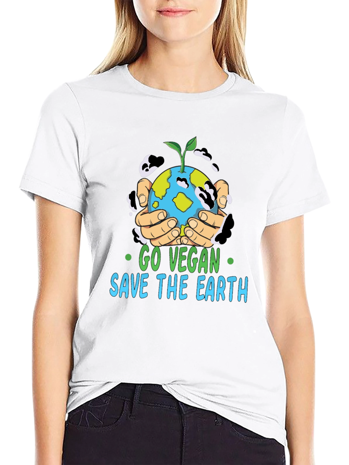 Go Vegan Save The Earth T-Shirt