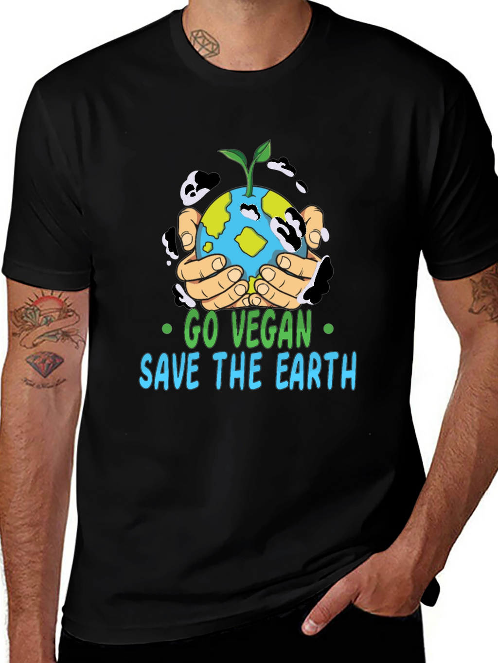 Go Vegan Save The Earth T-Shirt