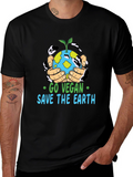 Go Vegan Save The Earth T-Shirt