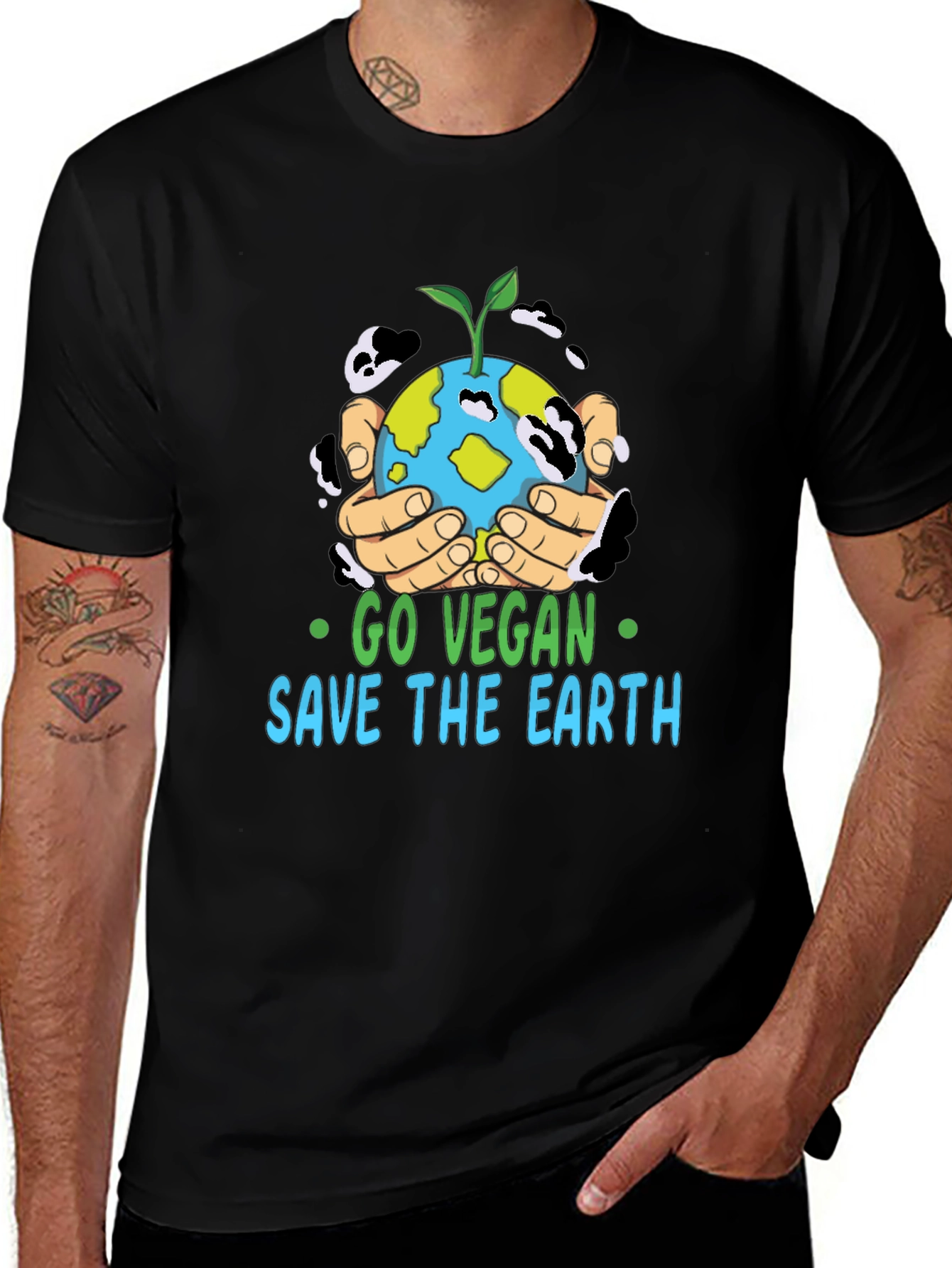 Go Vegan Save The Earth T-Shirt