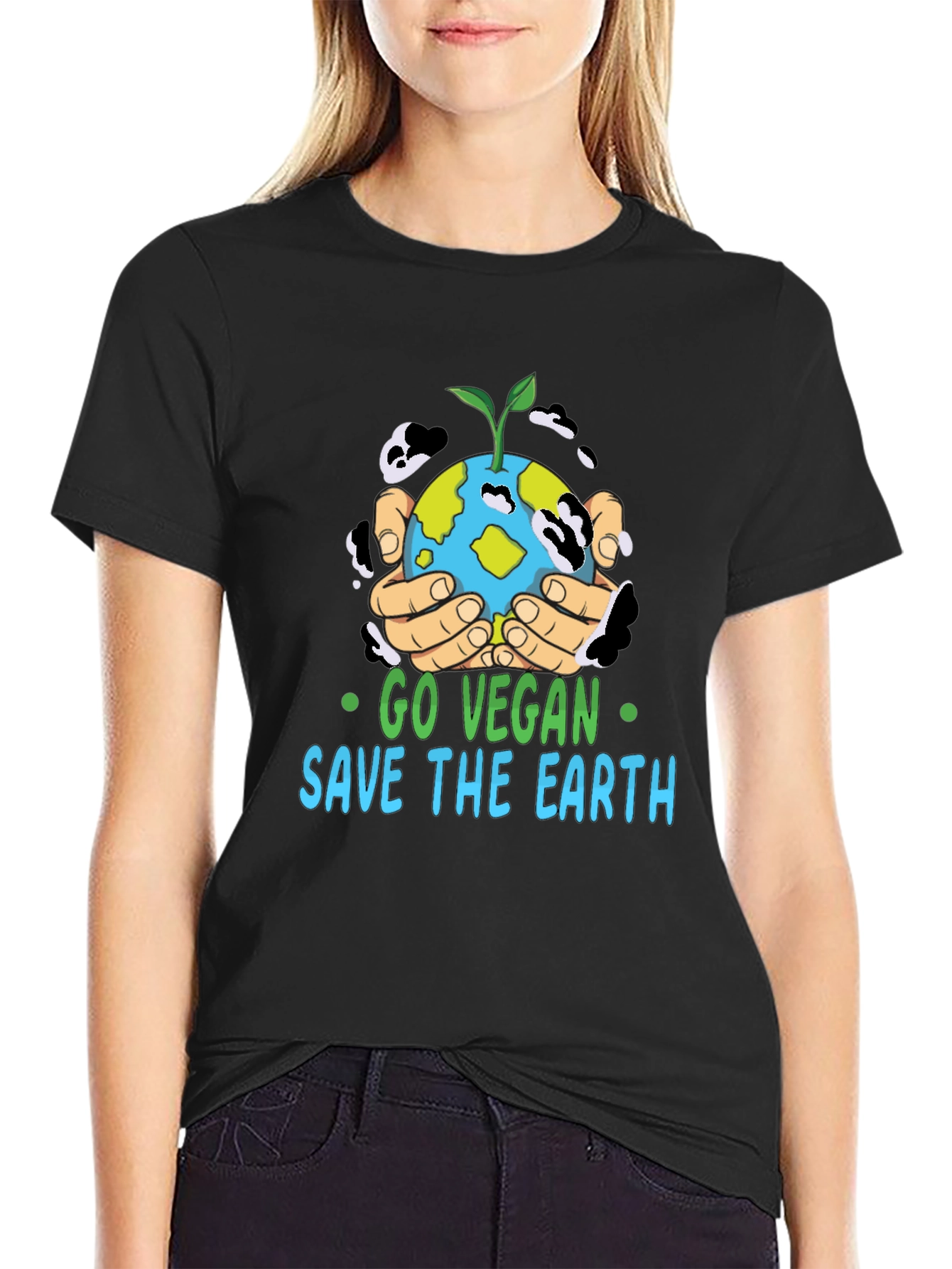 Go Vegan Save The Earth T-Shirt