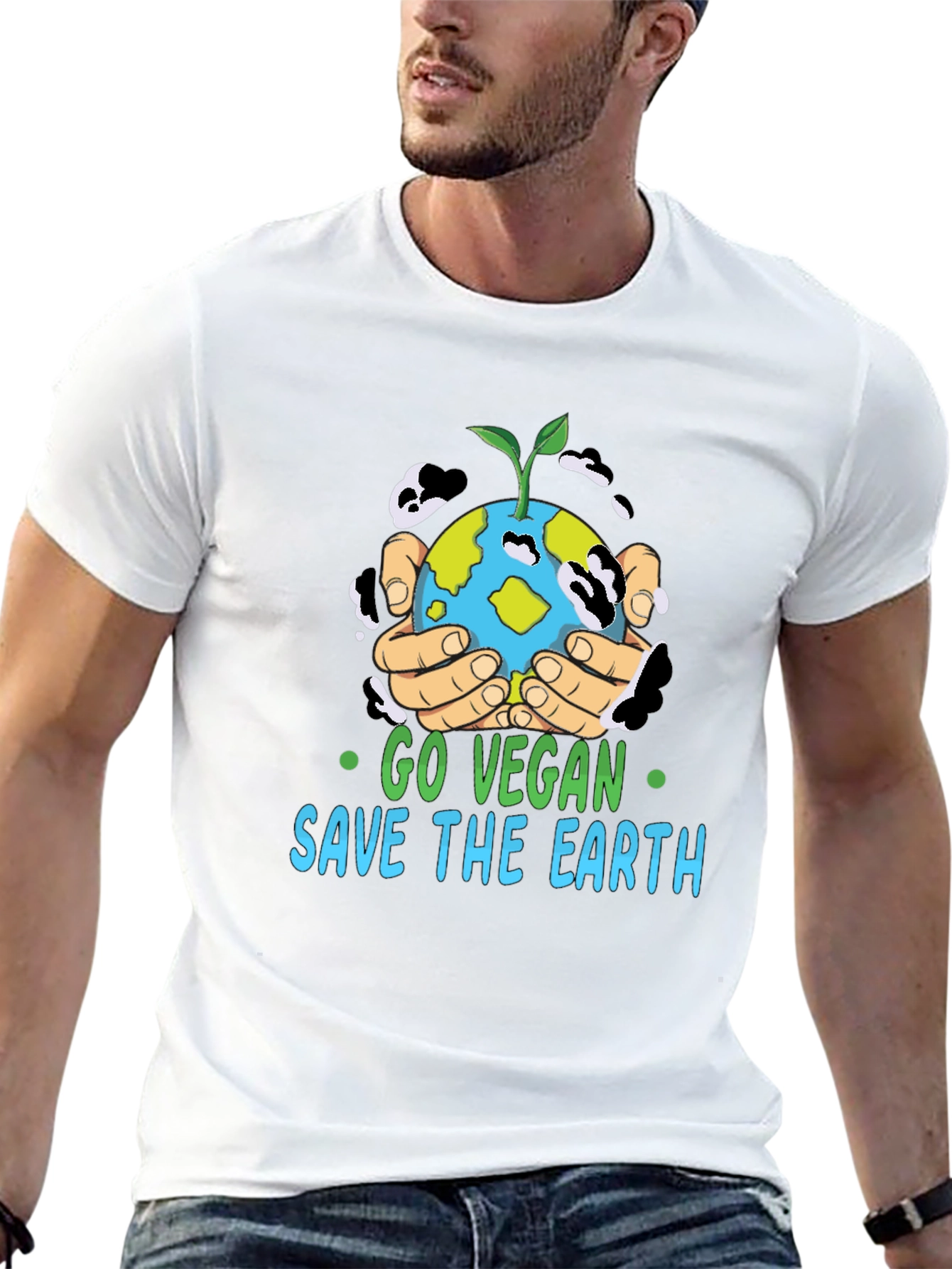 Go Vegan Save The Earth T-Shirt