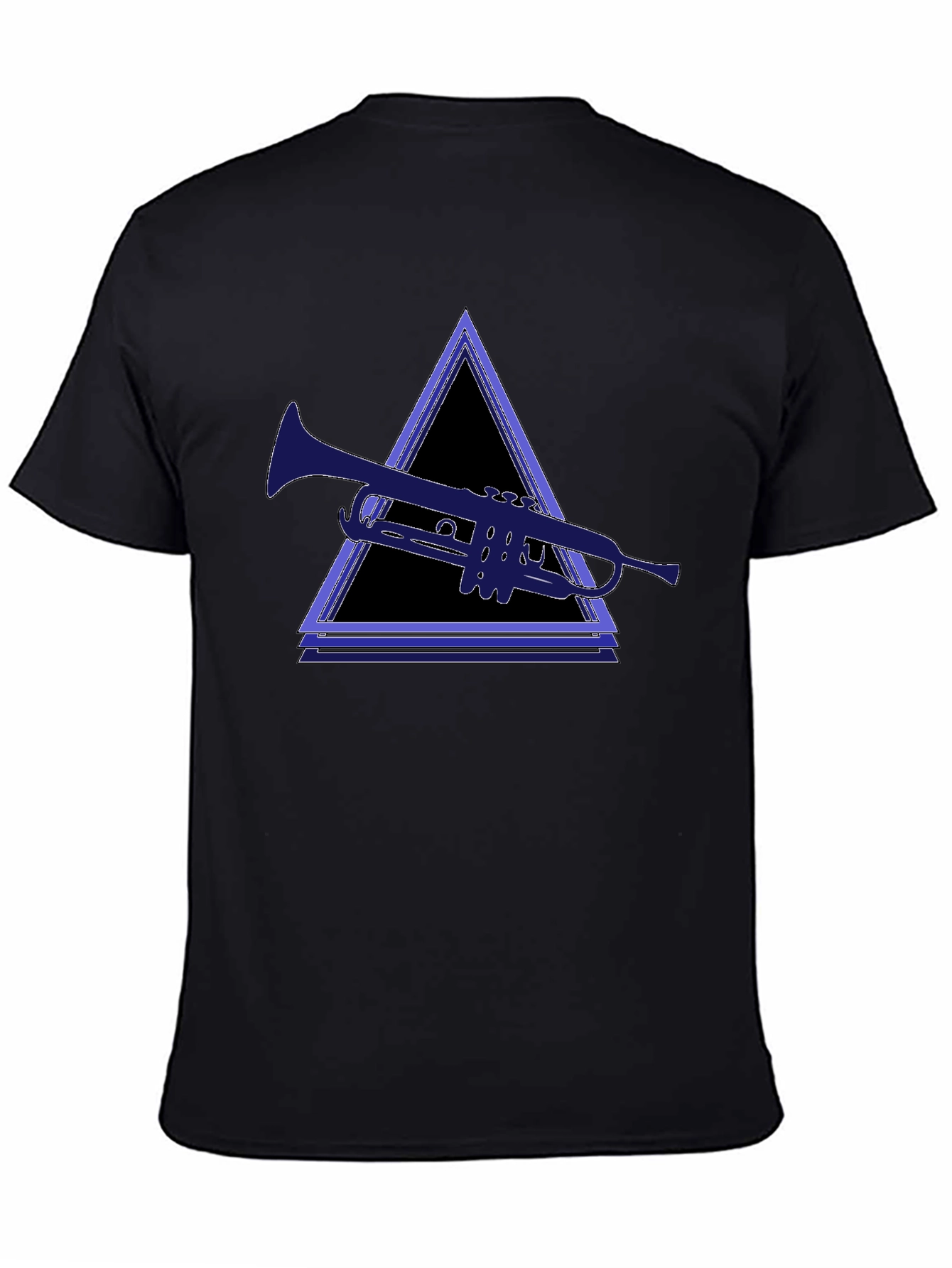 Trumpet Triangle Black Tee