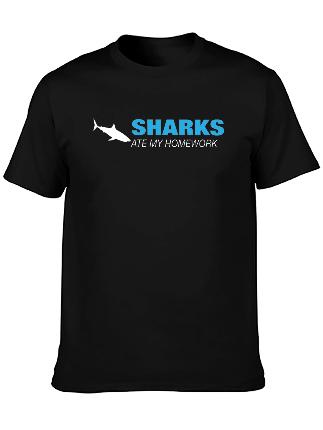 Sharks Ate My Homework Funny T-Shirt