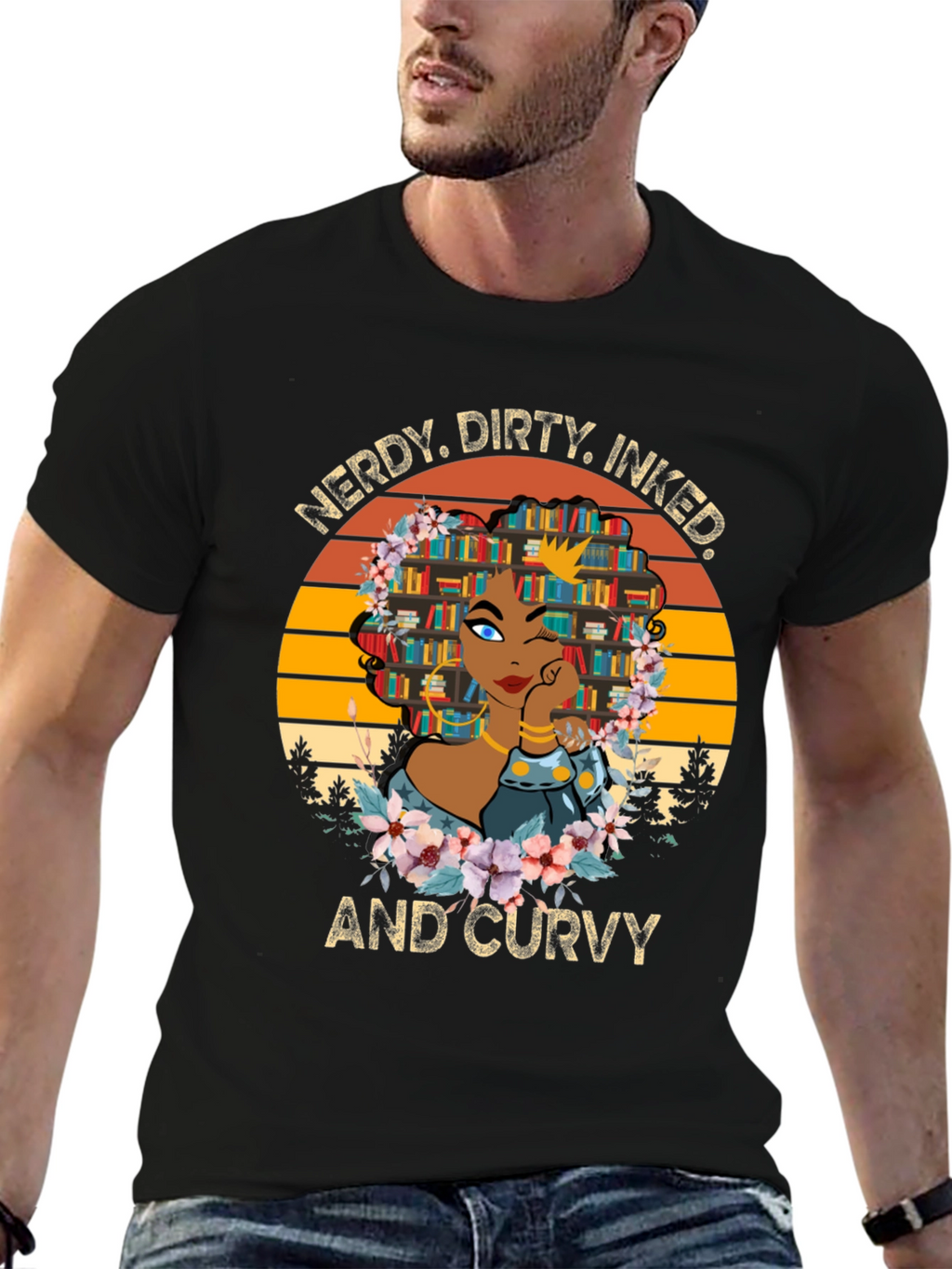 Nerdy Dirty Inked Curvy Graphic Tee