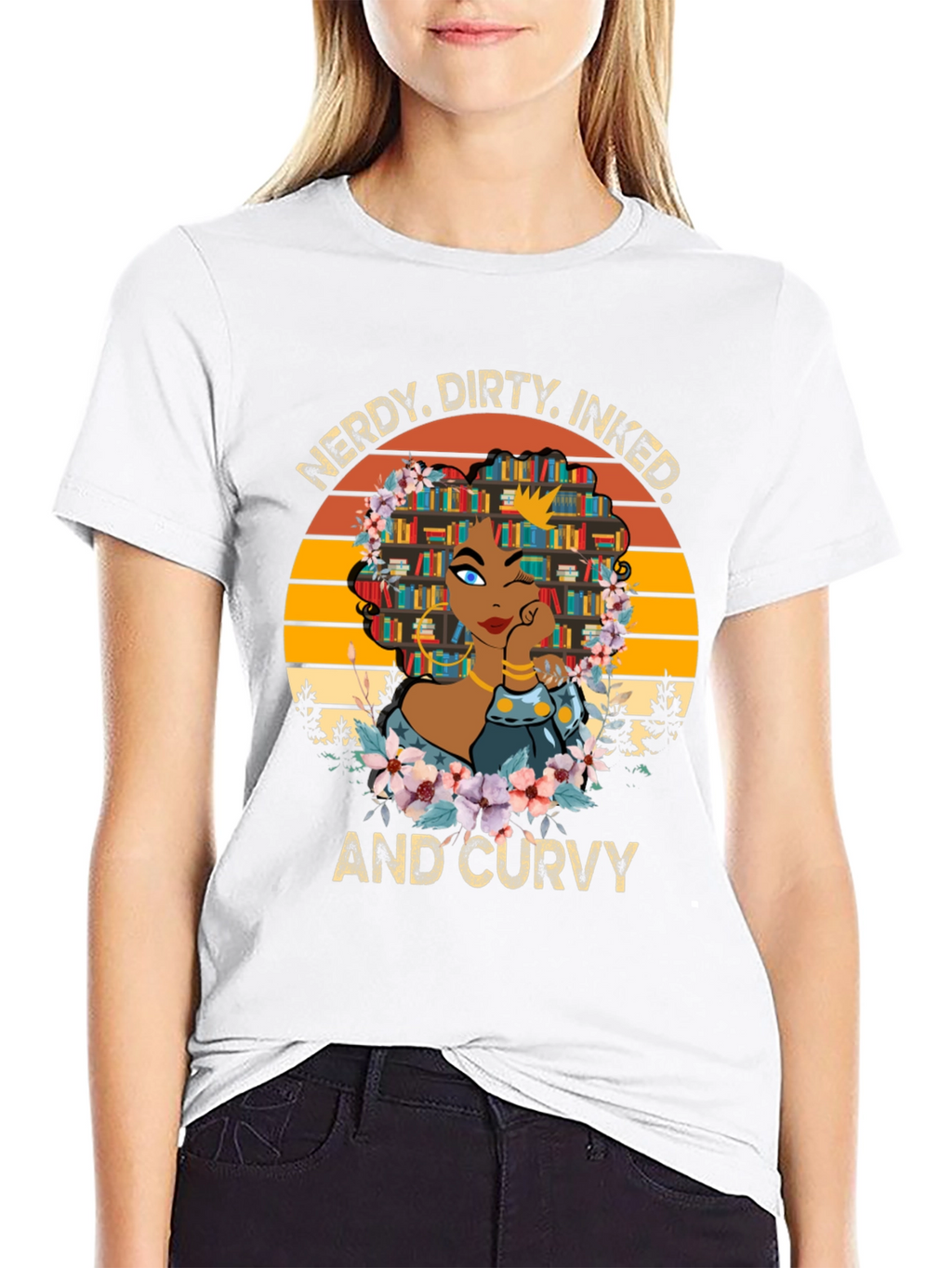 Nerdy Dirty Inked Curvy Graphic Tee