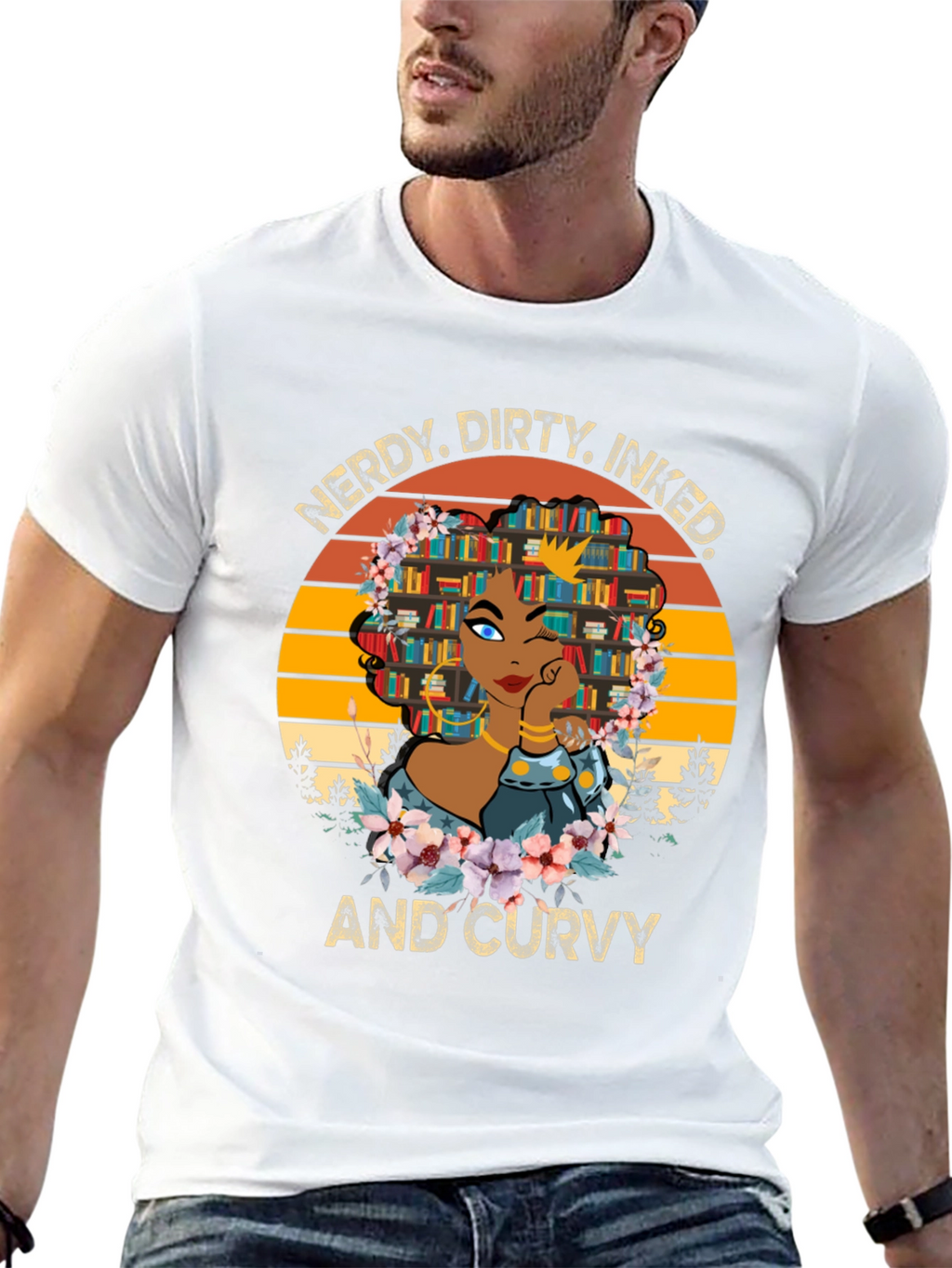 Nerdy Dirty Inked Curvy Graphic Tee