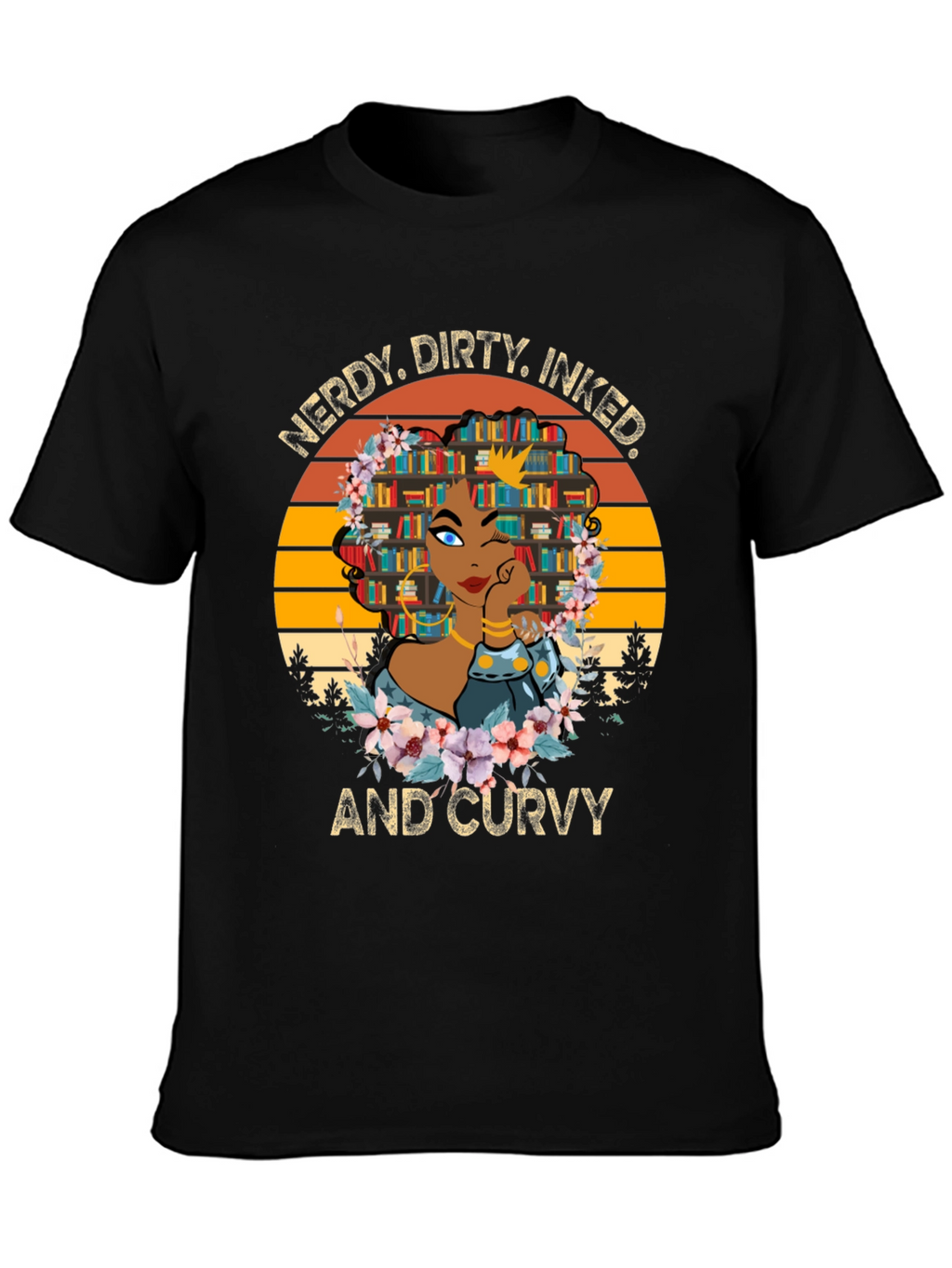 Nerdy Dirty Inked Curvy Graphic Tee