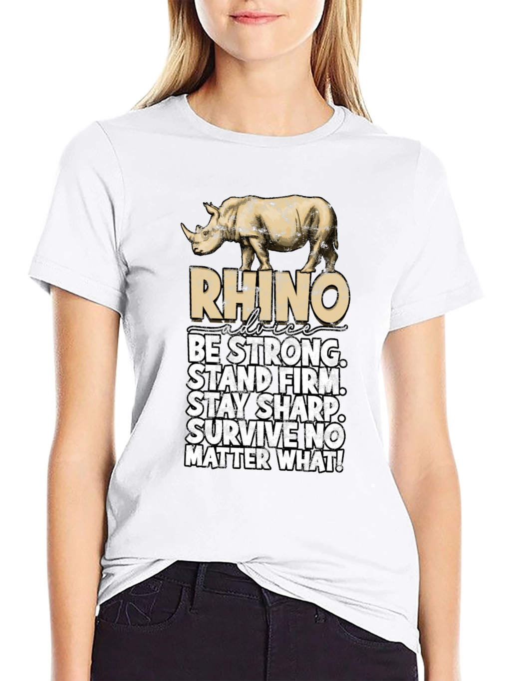 Rhino Advice Graphic T-Shirt