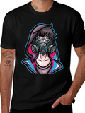 Anime Gas Mask Graphic Tee