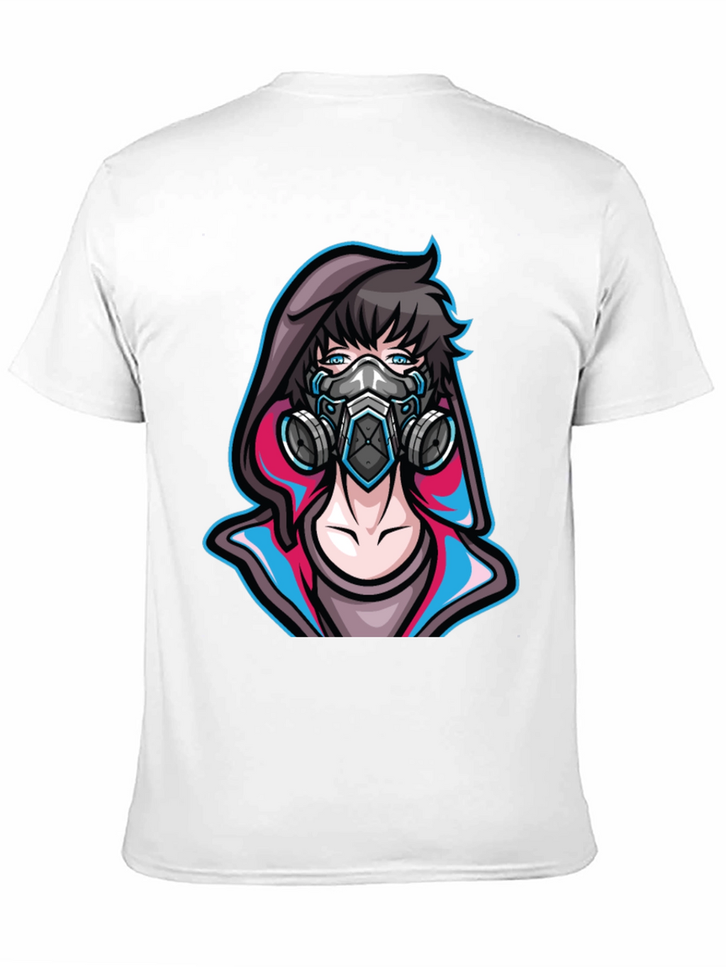 Anime Gas Mask Graphic Tee