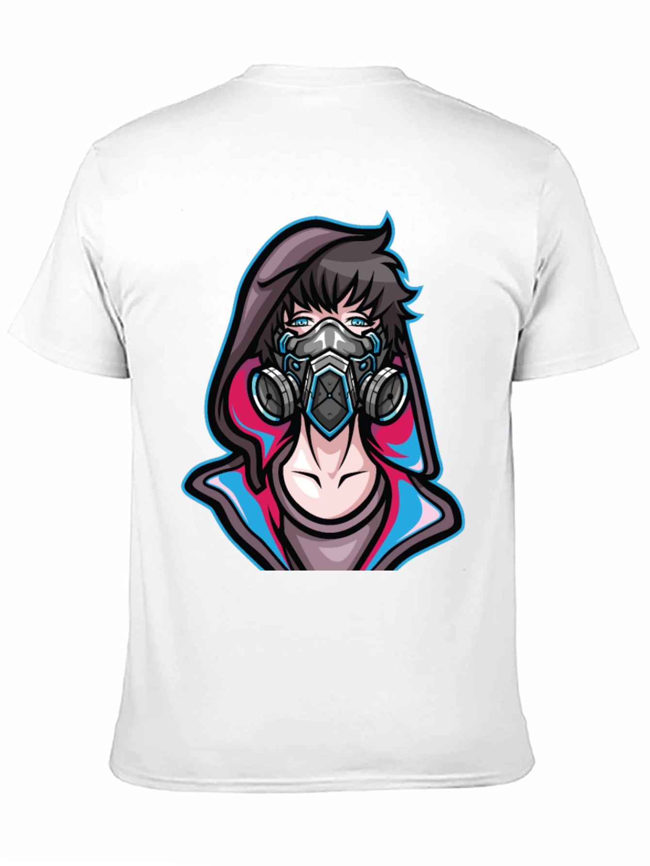 Anime Gas Mask Graphic Tee