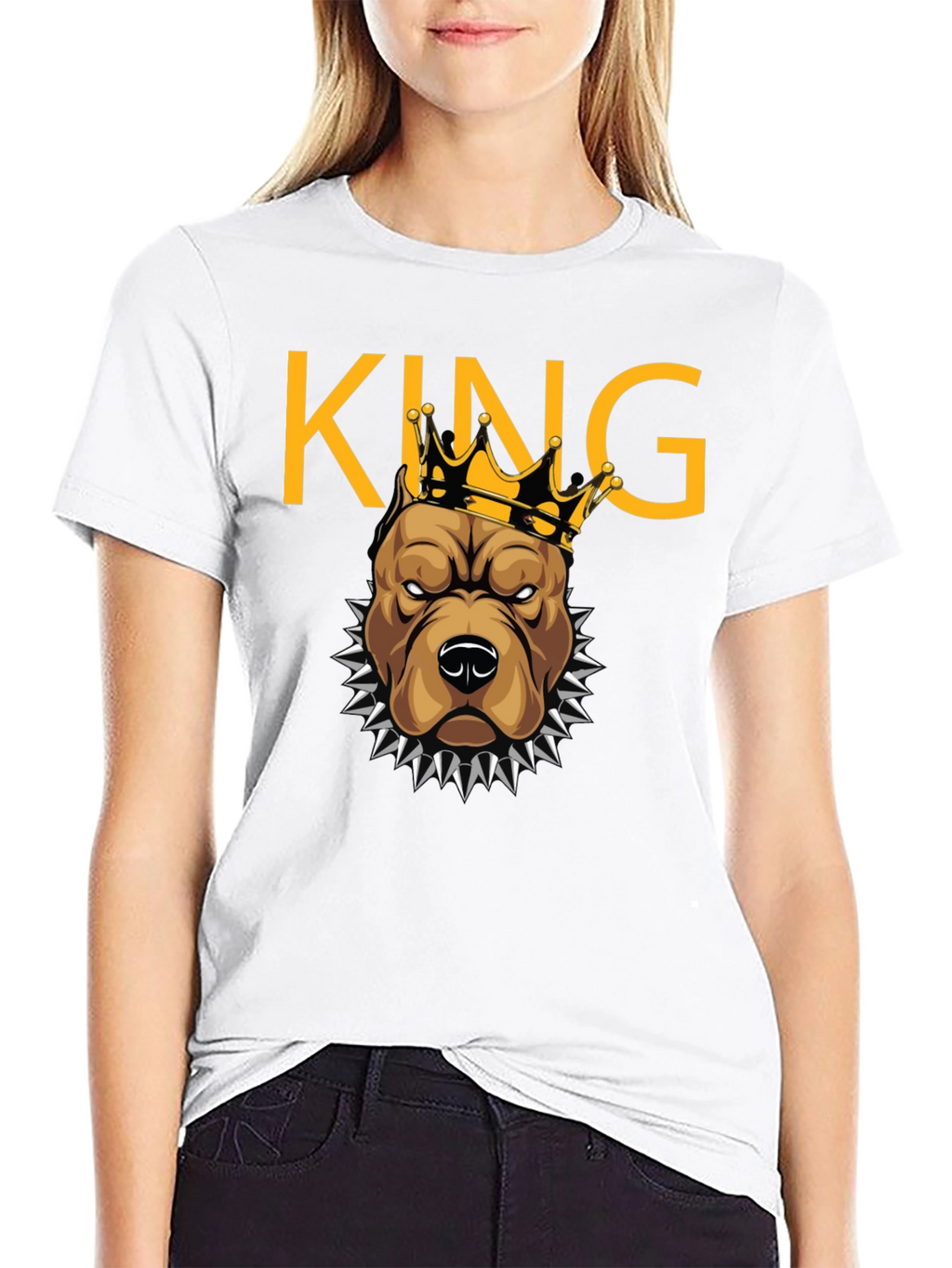 King Pitbull Crown Graphic T-Shirt