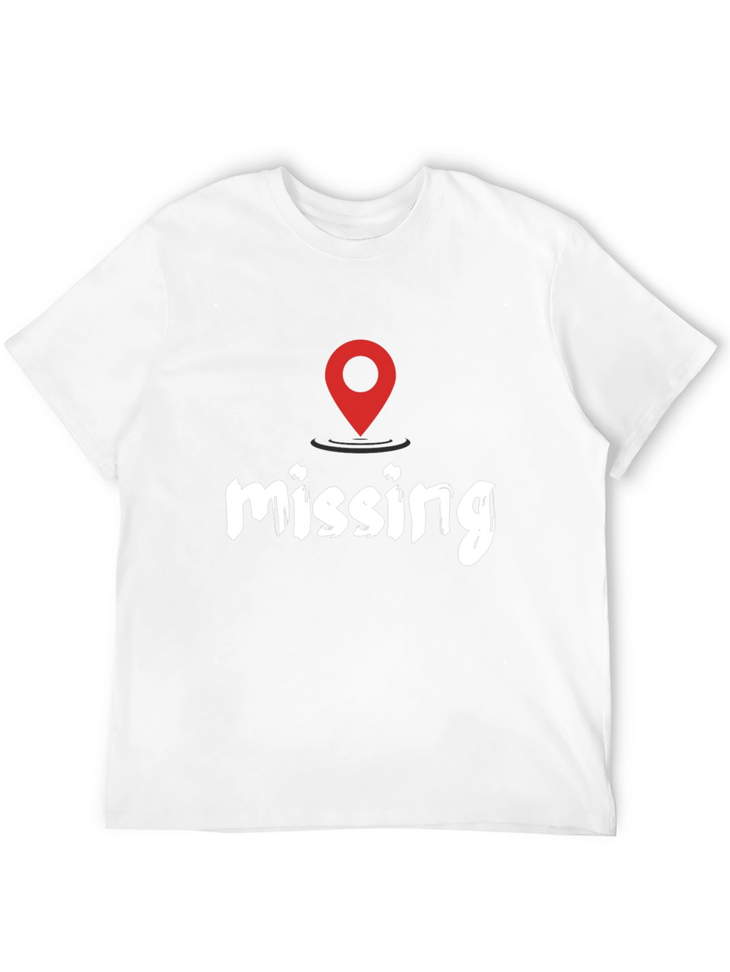 Missing You Location T-Shirt - Black Casual Tee