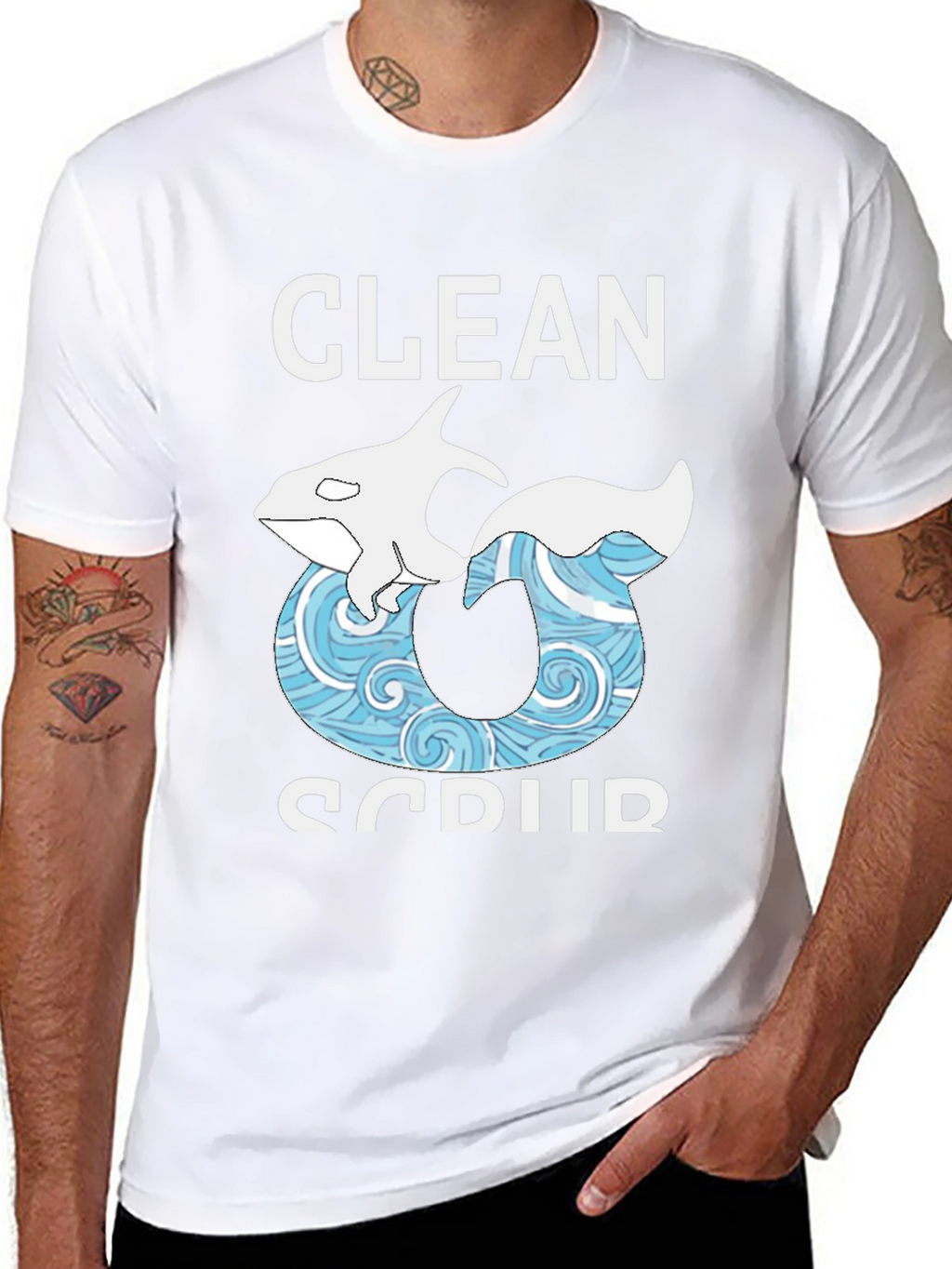 Clean & Scrub Orca Graphic Tee