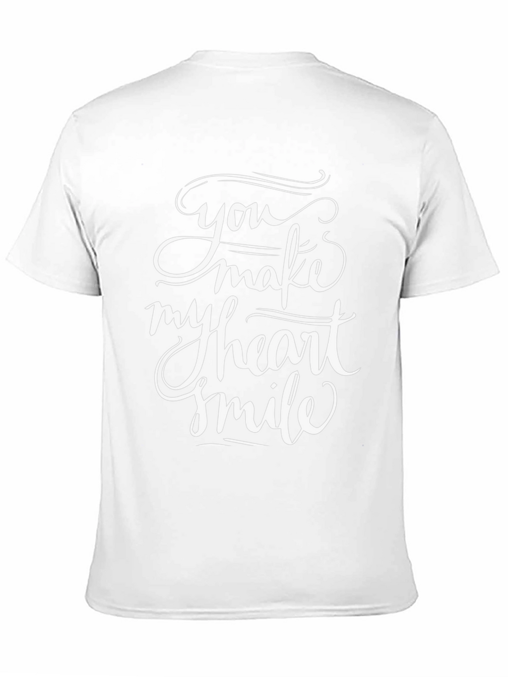 You Make My Heart Smile Black Graphic Tee