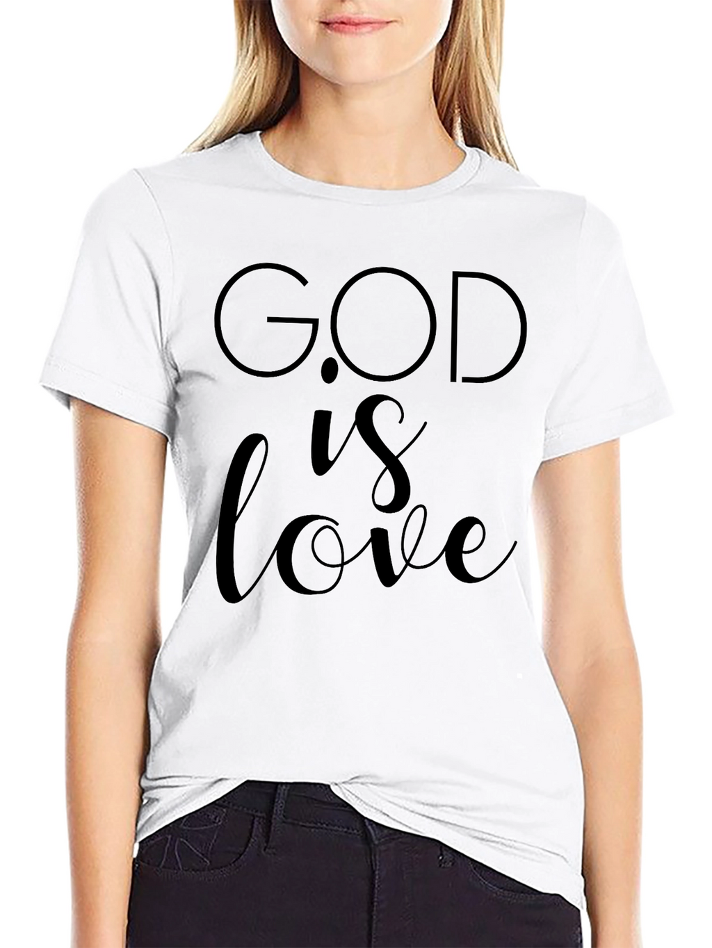God is Love Graphic Tee - Stylish Christian Apparel
