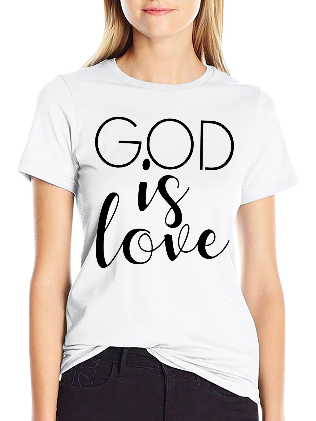 God is Love Graphic Tee - Stylish Christian Apparel