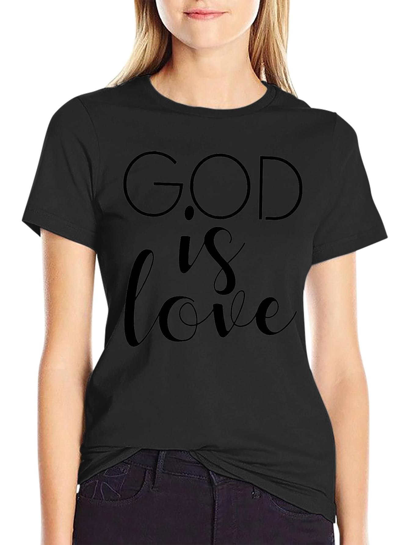 God is Love Graphic Tee - Stylish Christian Apparel