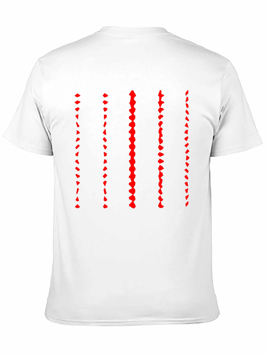 Modern Striped Graphic Black T-Shirt