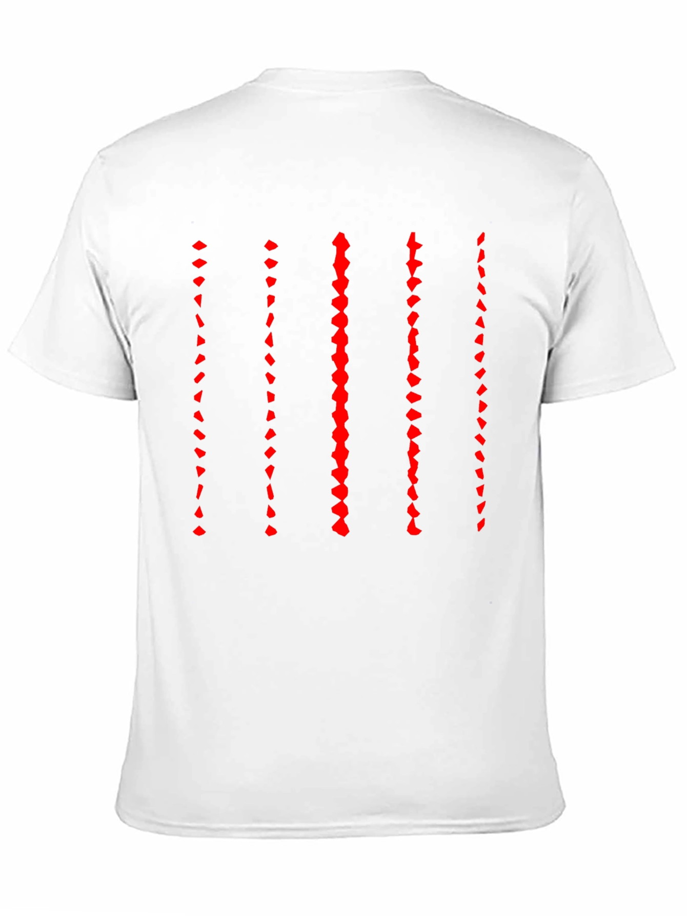 Modern Striped Graphic Black T-Shirt