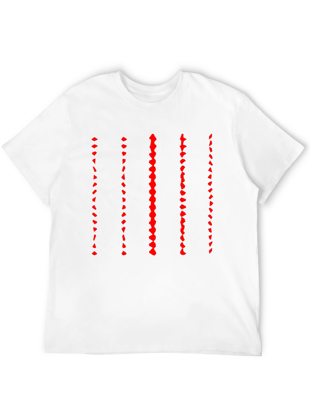 Modern Striped Graphic Black T-Shirt