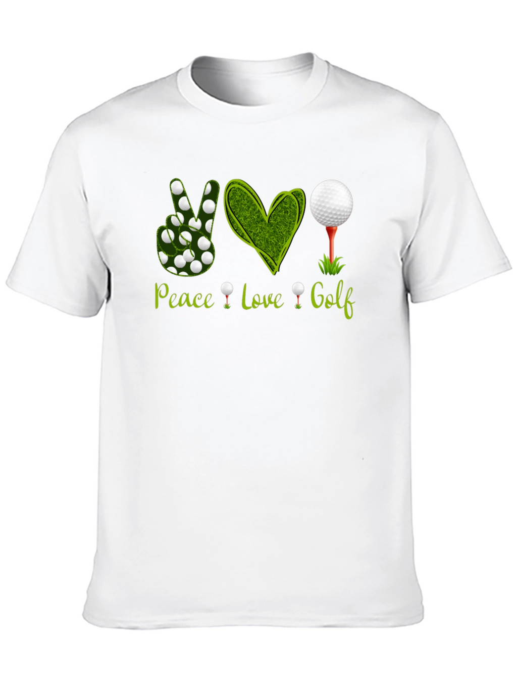 Peace Love Golf T-Shirt - Golfing Apparel
