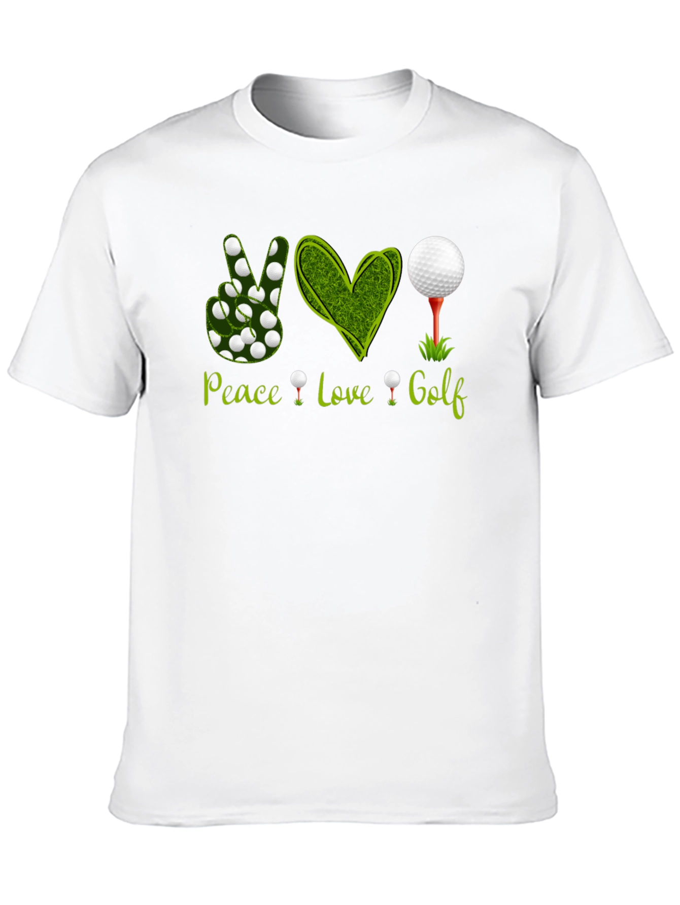 Peace Love Golf T-Shirt - Golfing Apparel