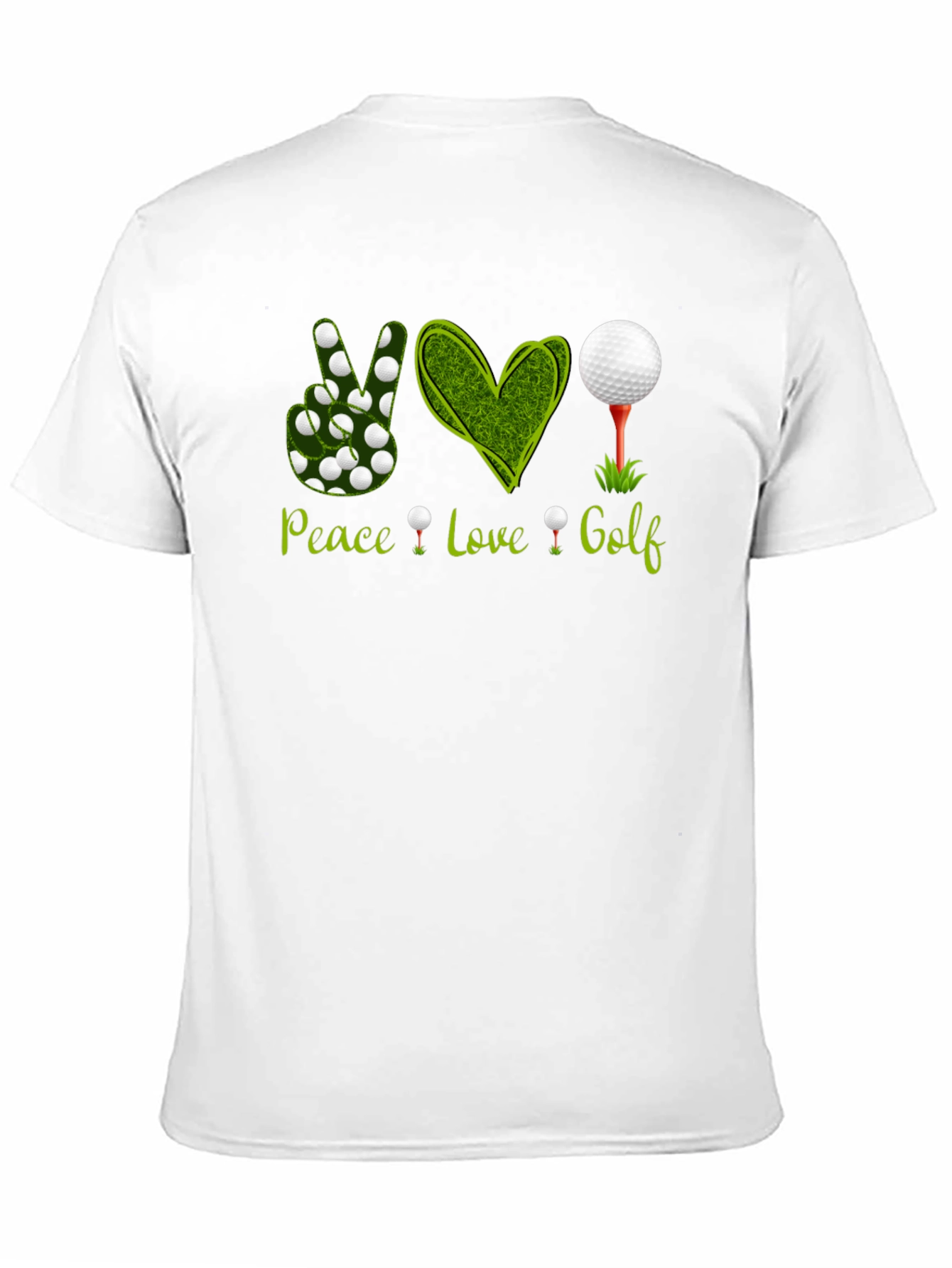 Peace Love Golf T-Shirt - Golfing Apparel