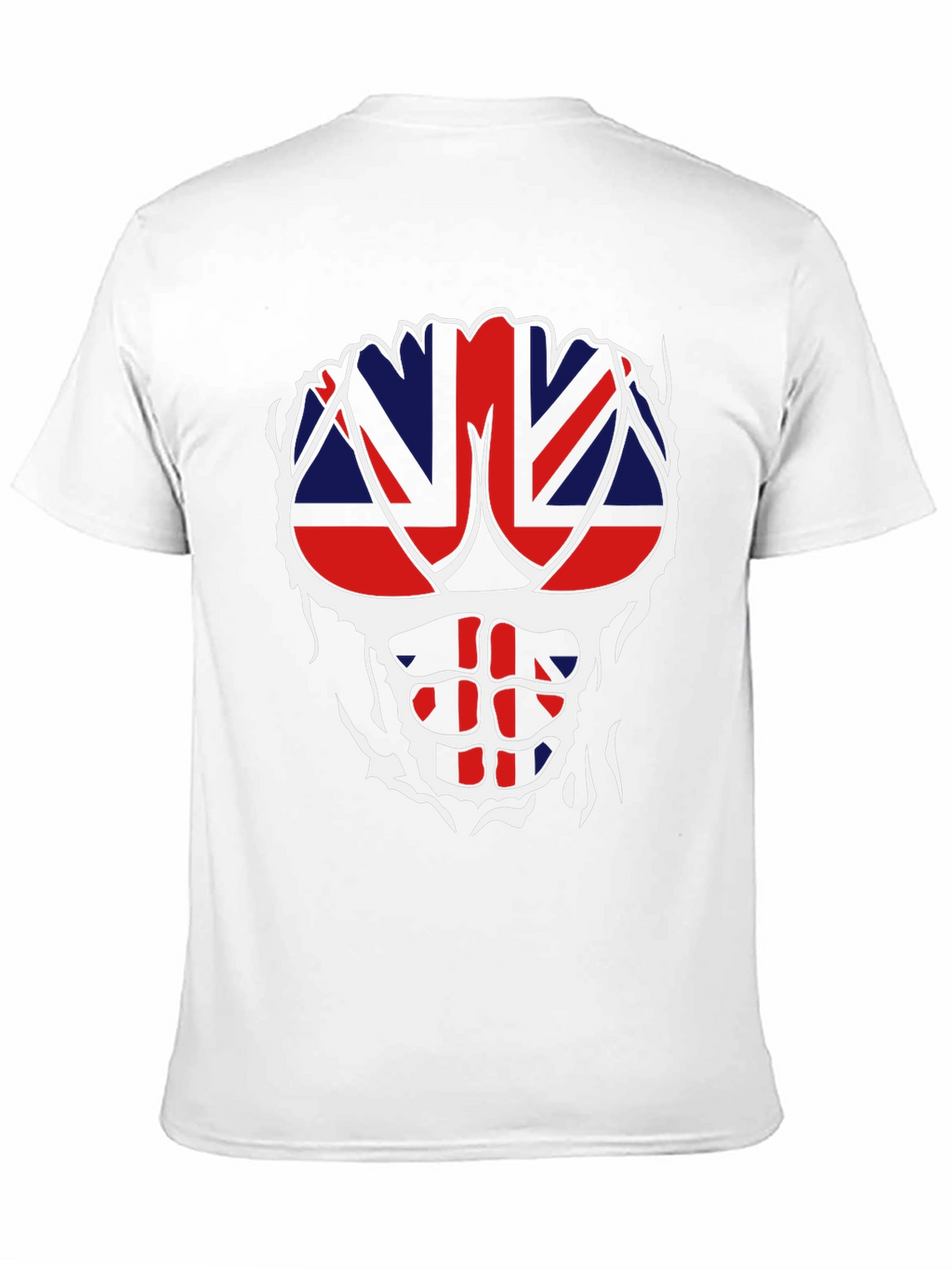 Union Jack Ripped T-Shirt - Patriotic Abs!