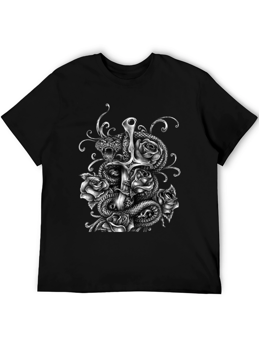 Gothic Snake & Sword T-Shirt