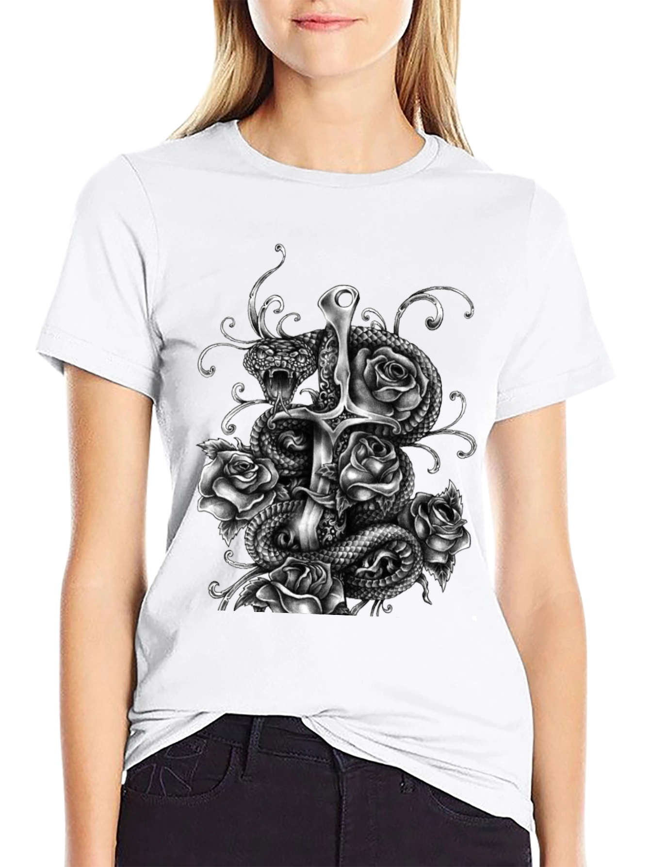 Gothic Snake & Sword T-Shirt