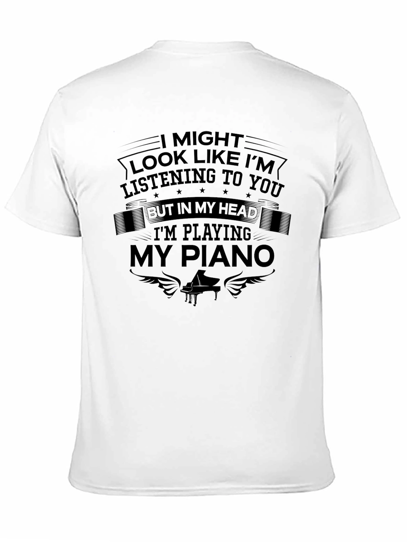 Piano Player T-Shirt - In My Head Music Tee