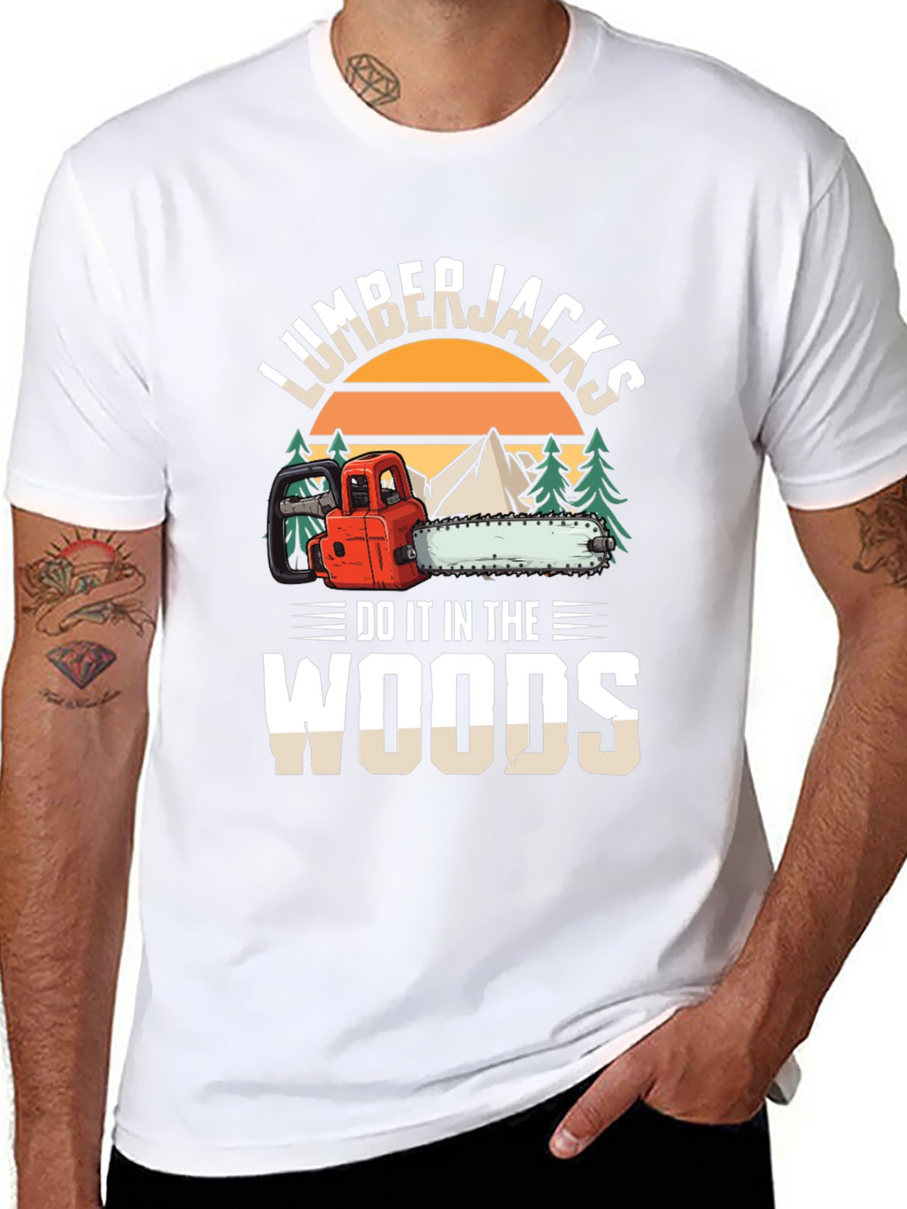 Lumberjacks Do It In The Woods Graphic T-Shirt