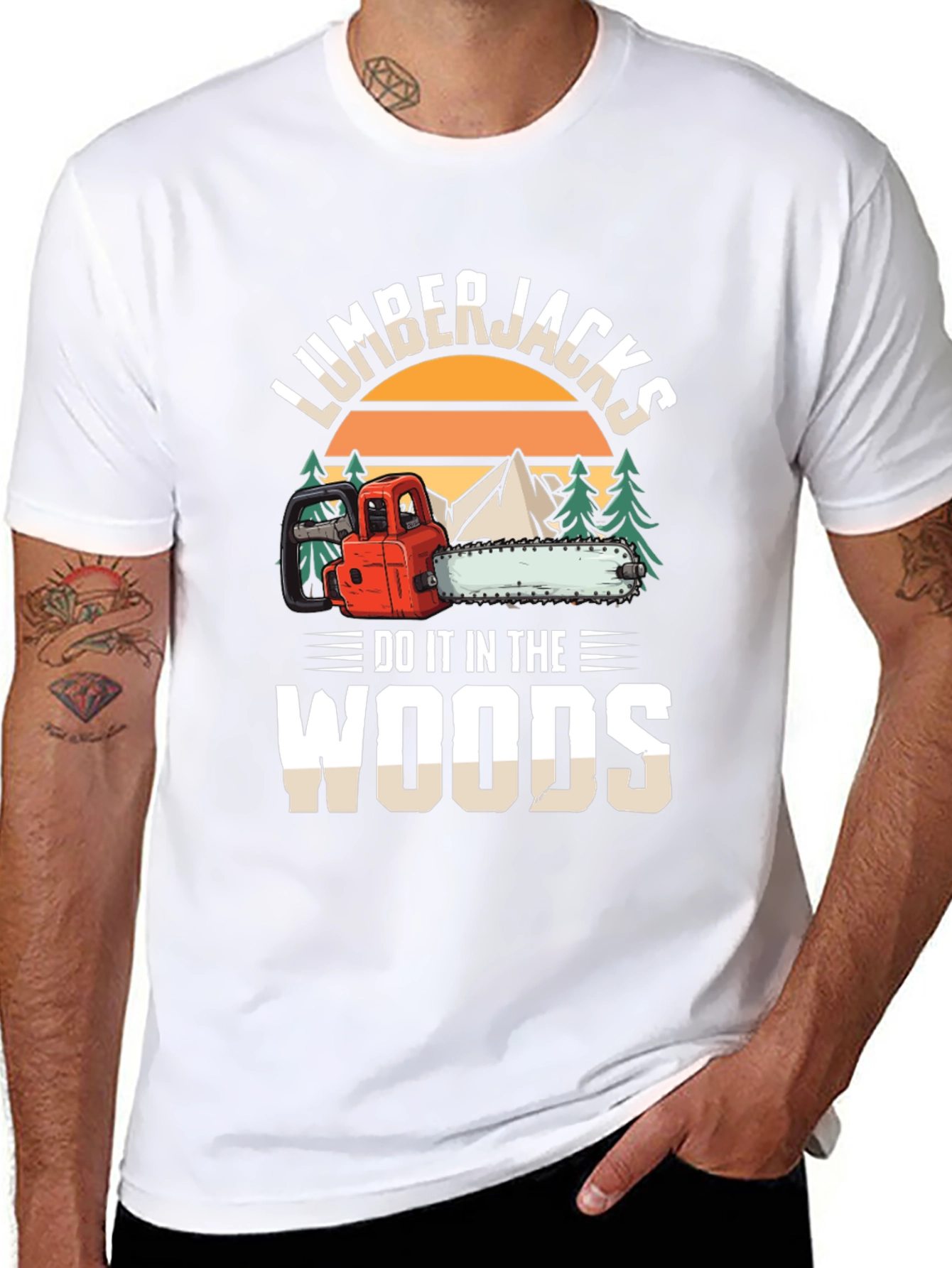 Lumberjacks Do It In The Woods Graphic T-Shirt