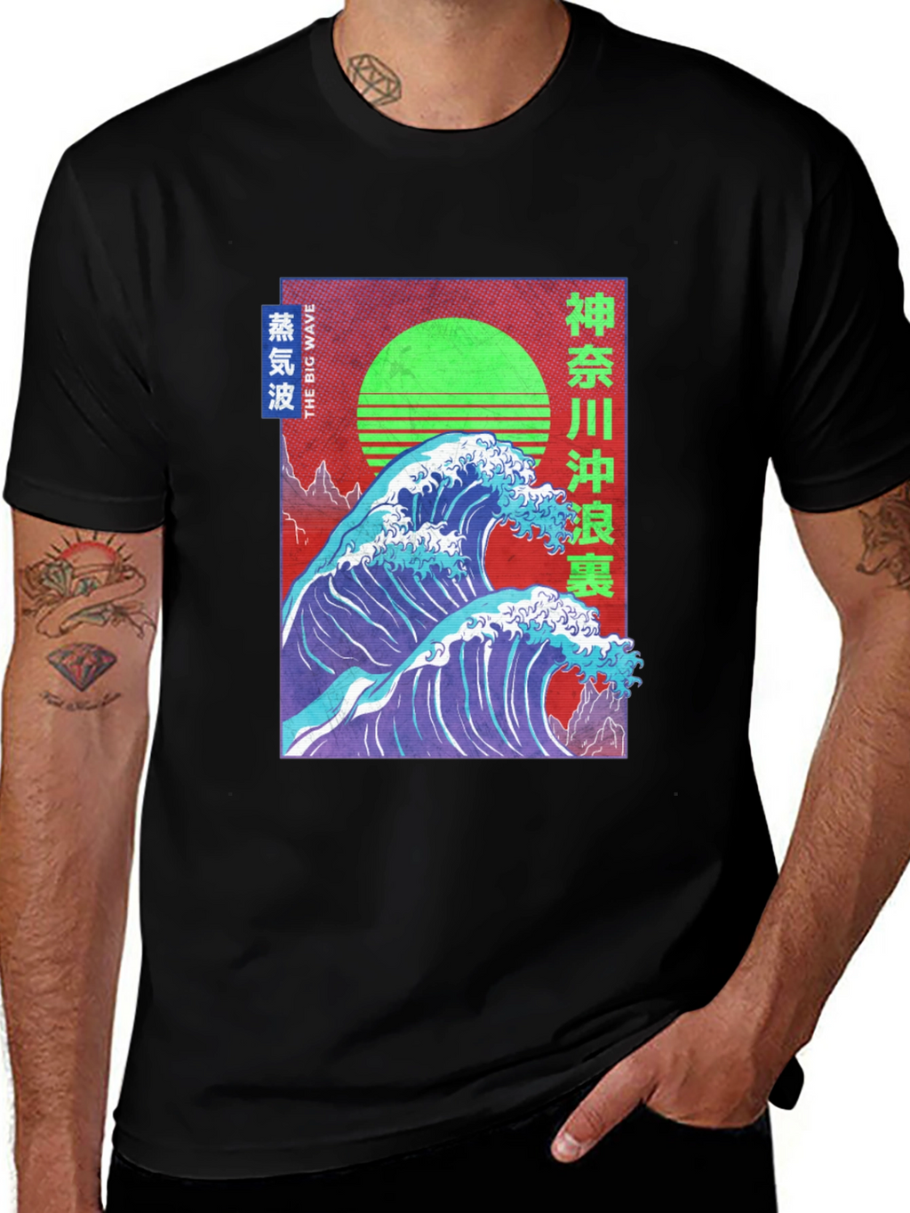Great Wave Vaporwave T-Shirt