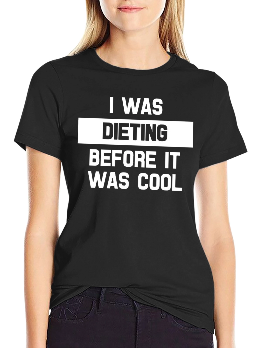 I Was Dieting Funny T-Shirt - Black