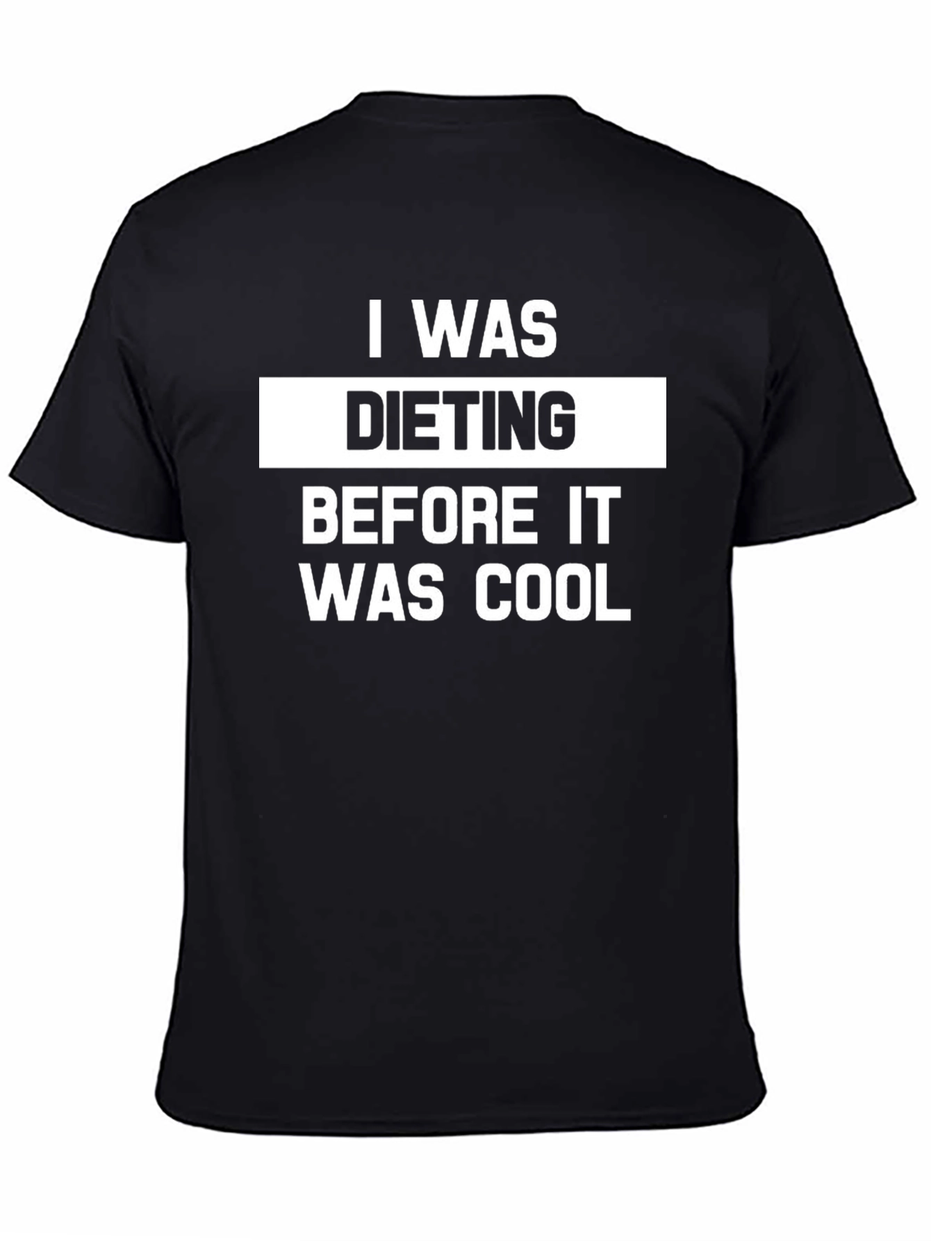 I Was Dieting Funny T-Shirt - Black