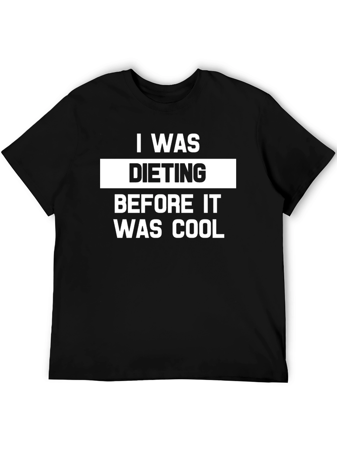 I Was Dieting Funny T-Shirt - Black
