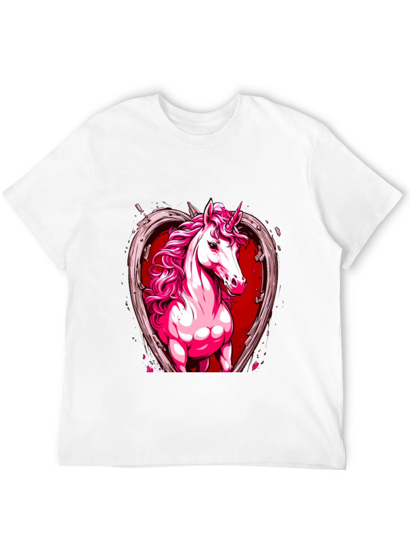 Unicorn Heart Graphic Tee - Black