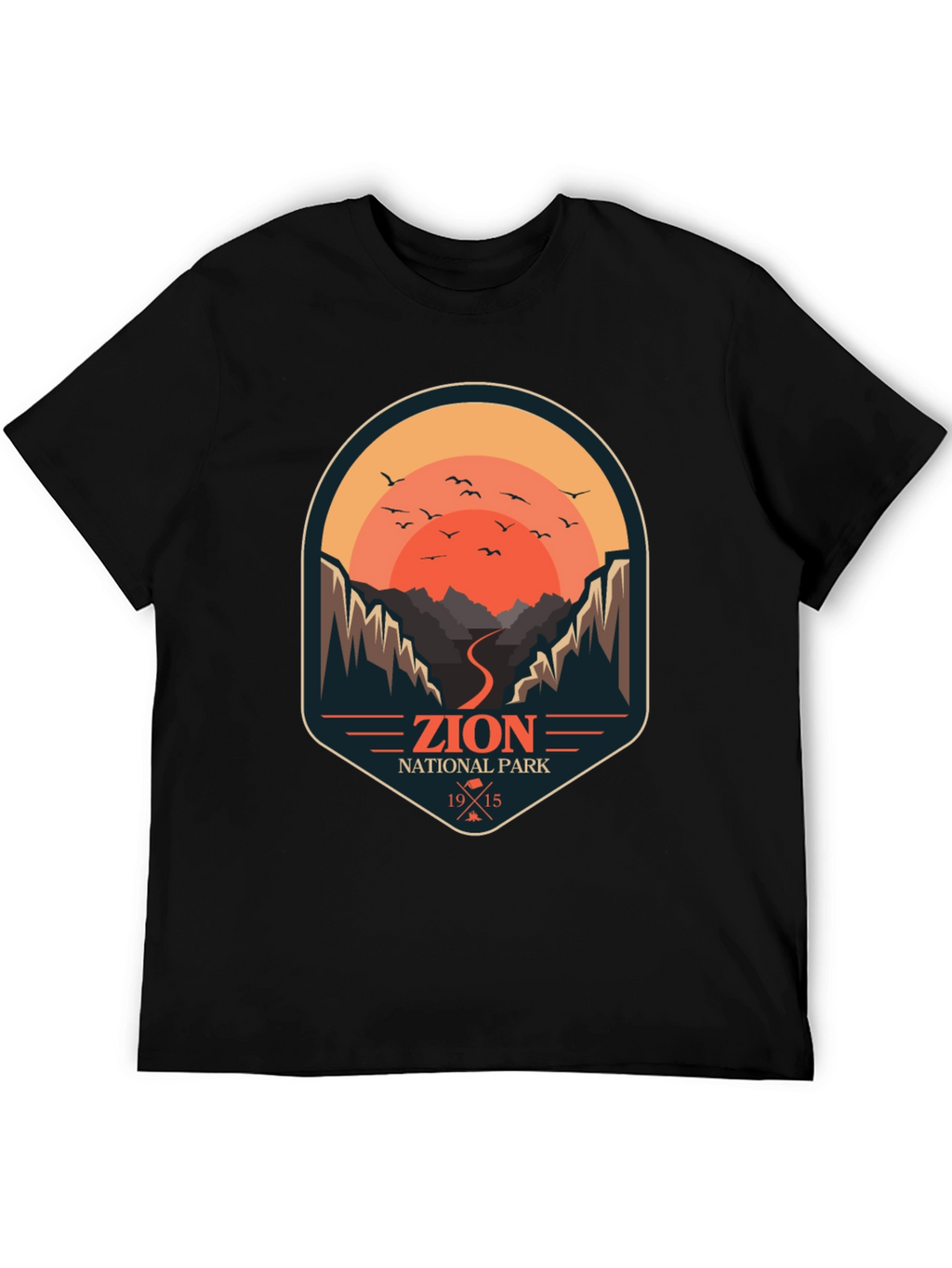 Zion National Park T-Shirt - Retro Graphic Tee