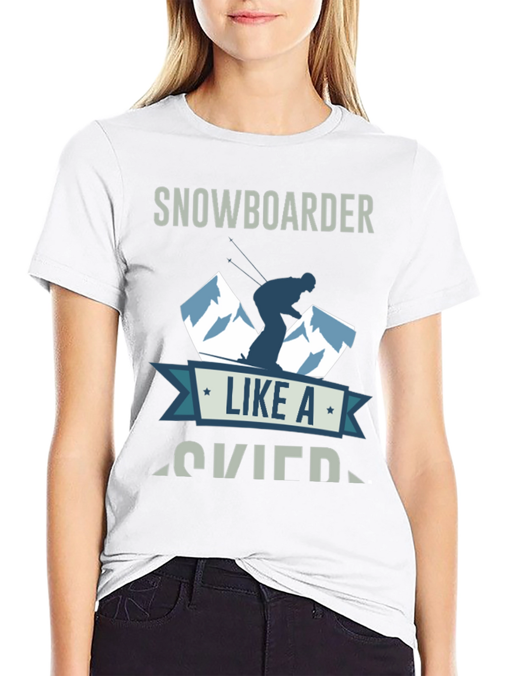 Snowboarder Like A Skier T-Shirt