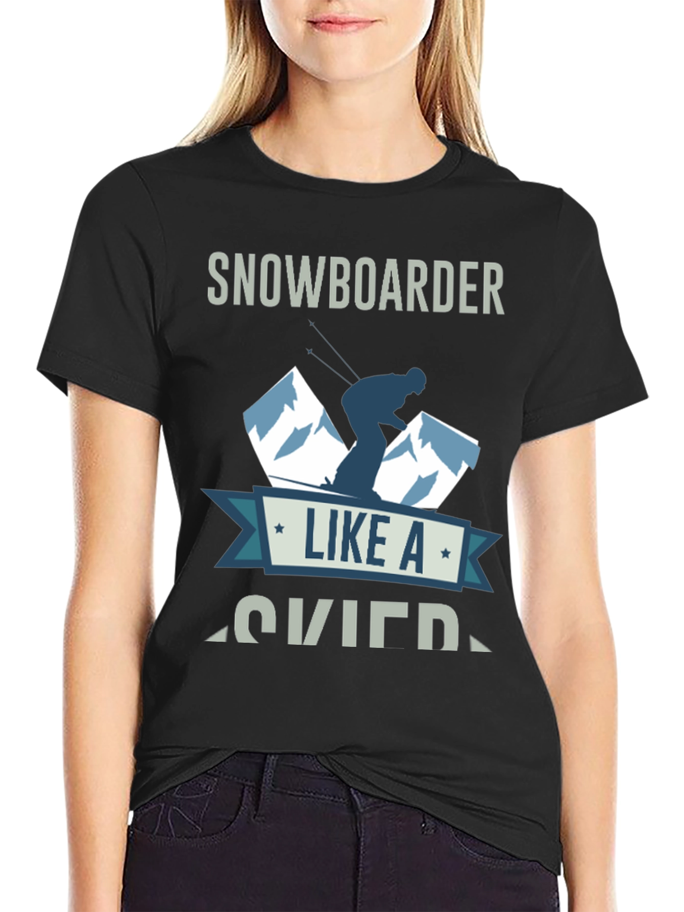 Snowboarder Like A Skier T-Shirt