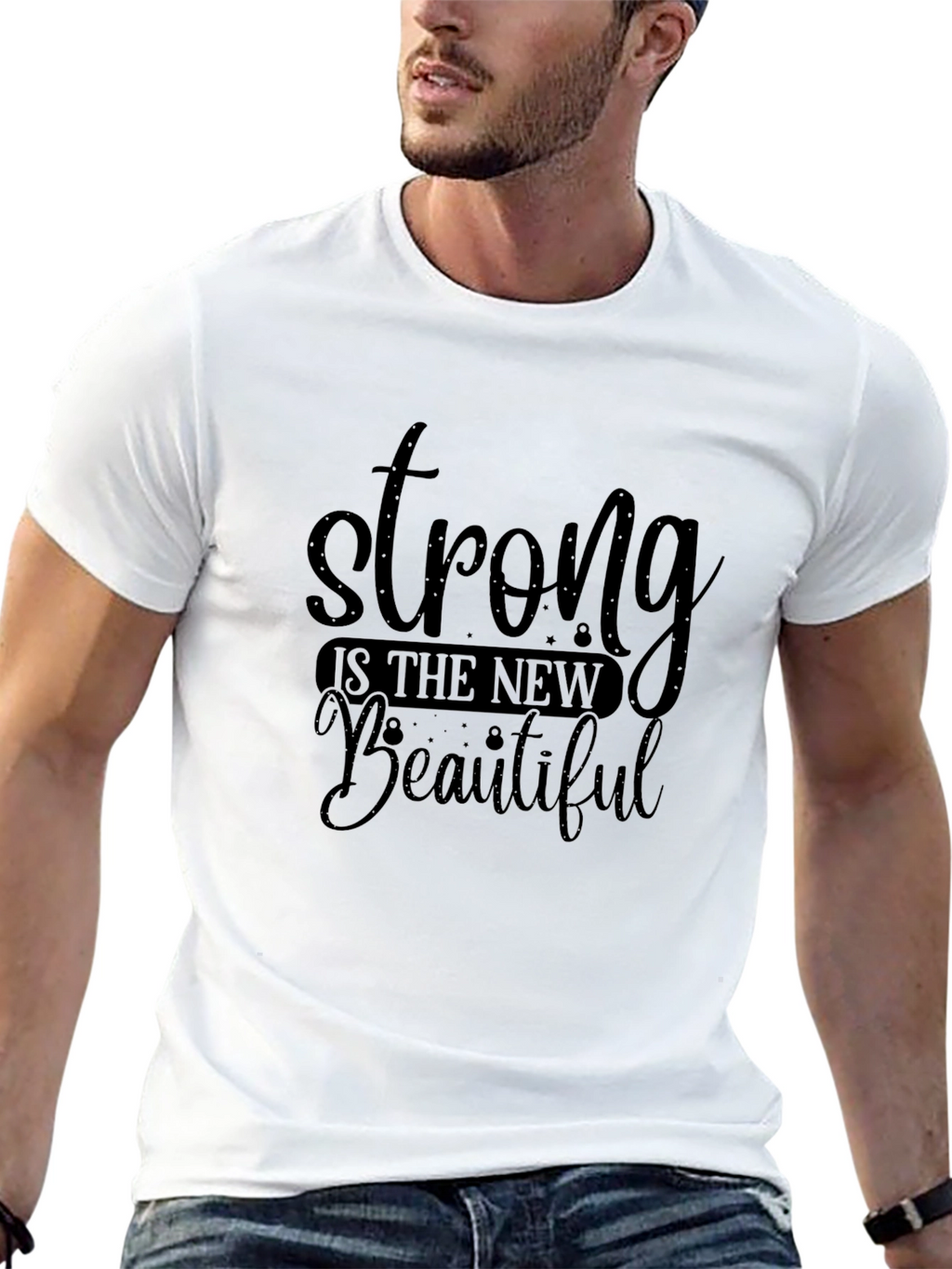 Strong Is The New Beautiful Black T-Shirt