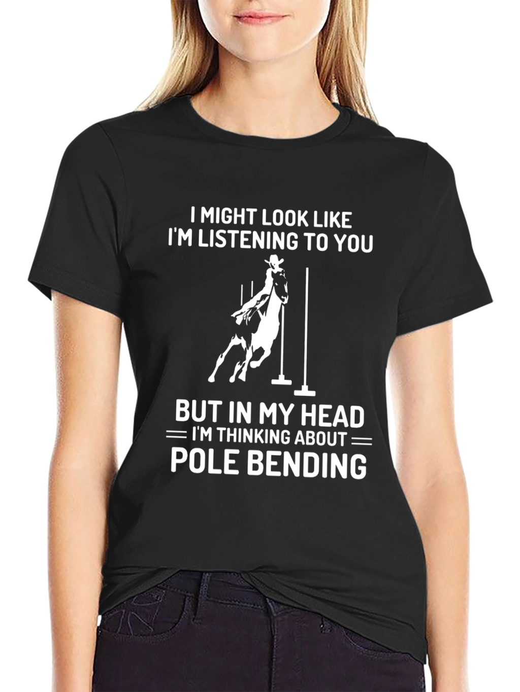 Pole Bending Horse Riding T-Shirt